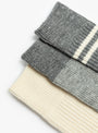 Recycled Cotton and Wool 3 Pack Grey ROTOTO (detail) at Couverture & The Garbstore