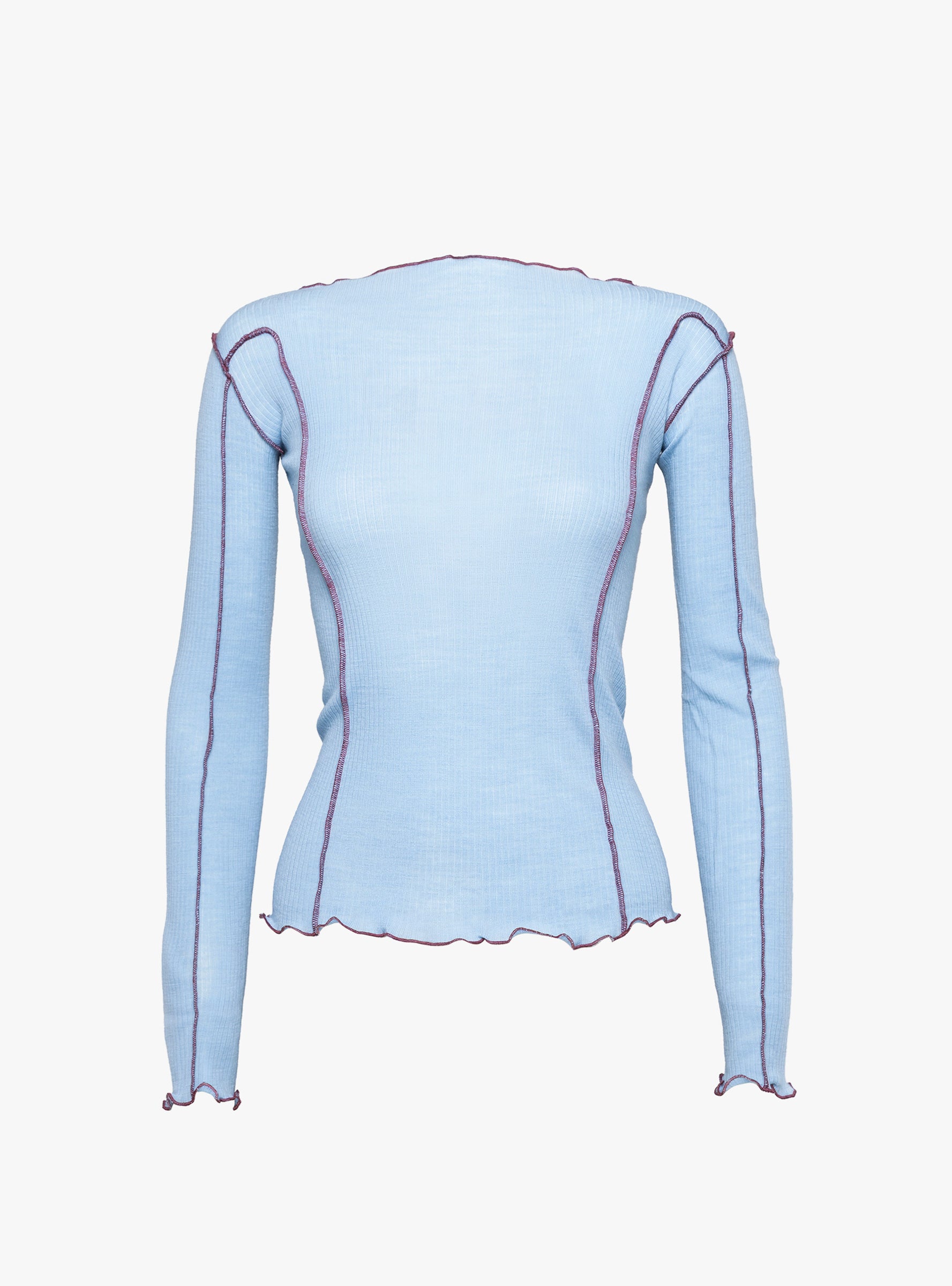 Omato Long Sleeve Tee Pinto Blue Pinto Blue BASERANGE (ghost front) at Couverture & The Garbstore
