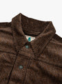 Donegal Corduroy Ranch Jacket Rustic Brown WYTHE (collar detail) at Couverture & The Garbstore