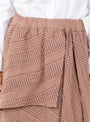 W TLC Skirt Brown Multi Brown Multi YMC (waist detail) at Couverture & The Garbstore