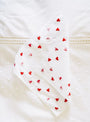 Red Hearts Handkerchief Red Hearts Scarlette Atelier (lifestyle) at Couverture & The Garbstore