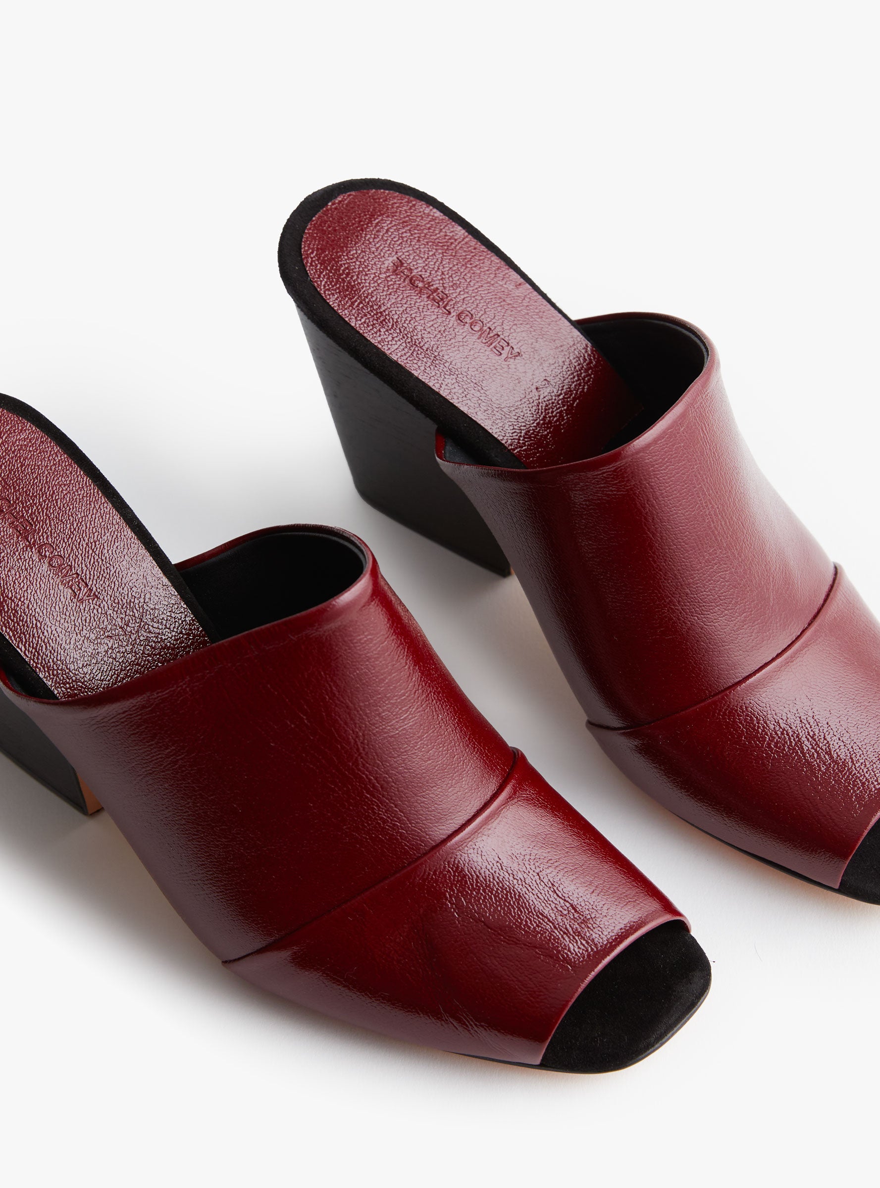 Dahl Mule Scarlet Scarlet RACHEL COMEY (close up) at Couverture & The Garbstore