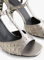 Goslo T-Strap Studded Heel Pewter Pewter RACHEL COMEY (stud detail) at Couverture & The Garbstore