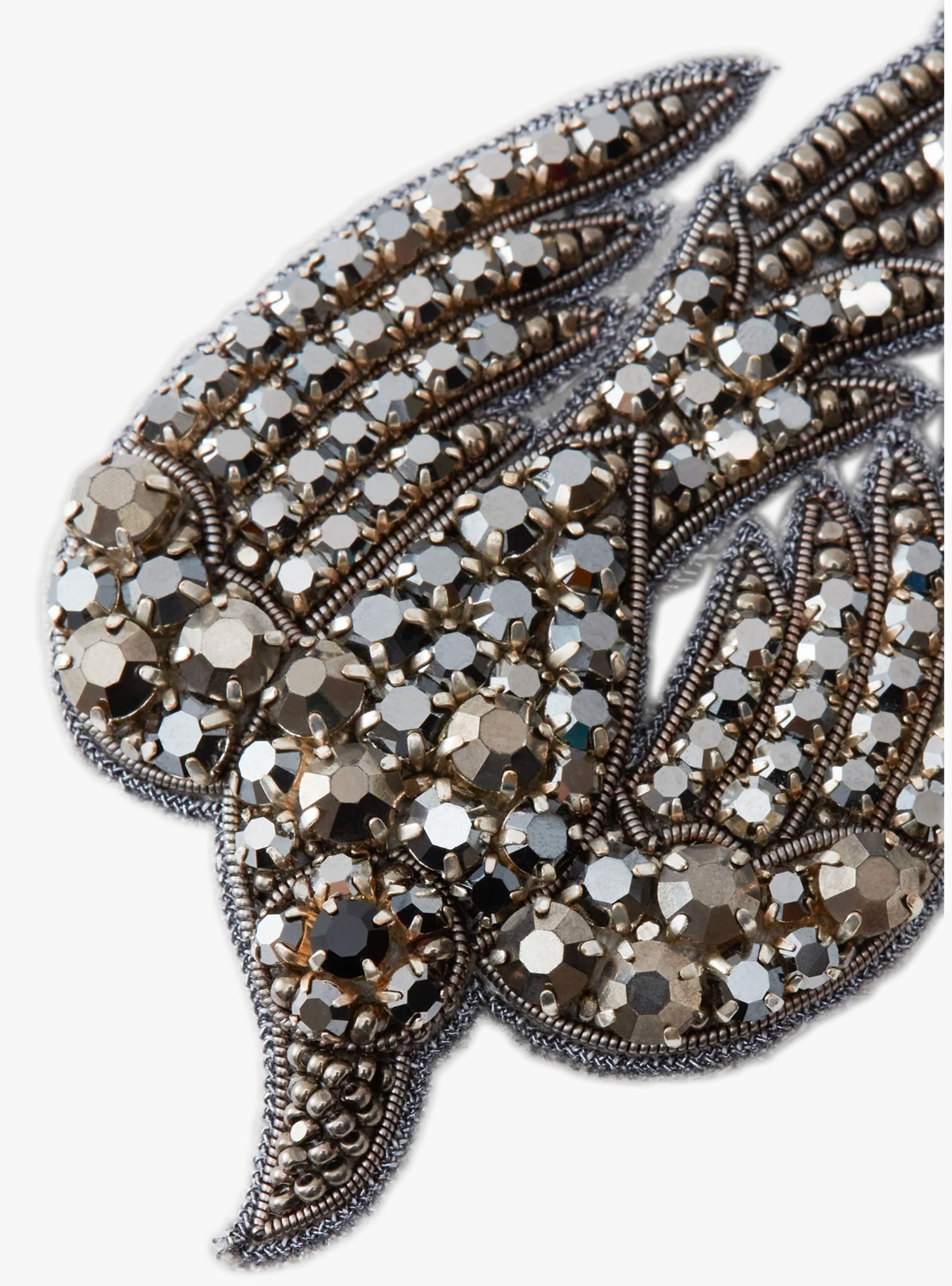 Swallow Brooch Black Black RACHEL COMEY (close up) at Couverture & The Garbstore