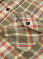 Heavy Flannel Shirt Tan Tan KHAKIS (2020) (Pocket Detail) at Couverture & The Garbstore