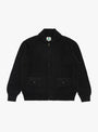 Zip Shawl Cardigan Black WYTHE (front) at Couverture & The Garbstore