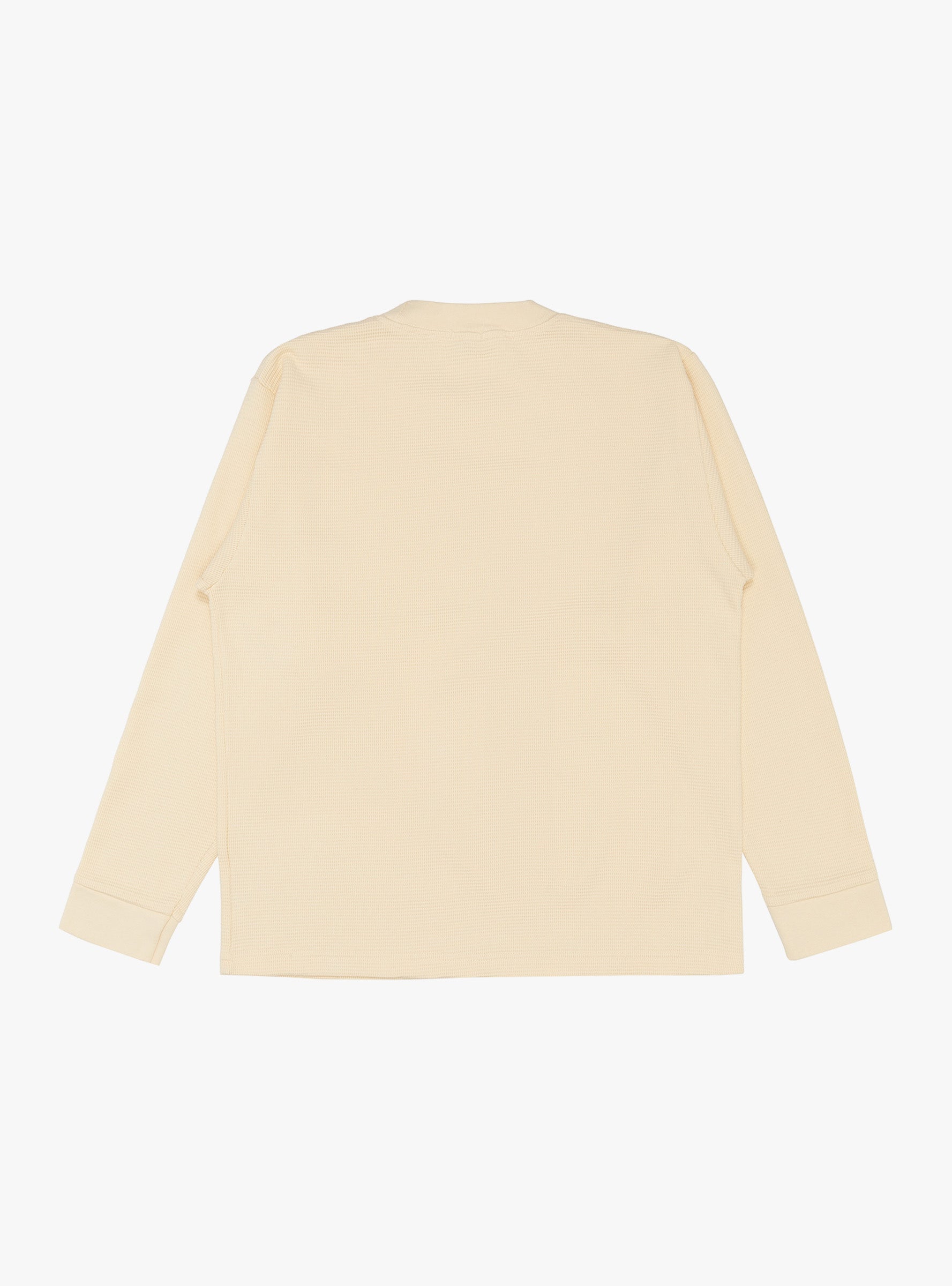 Cowboy Hat Cotton Waffle Thermal Cream WYTHE (back) at Couverture & The Garbstore