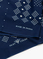 Indigo Discharge Bandana Scarf Indigo WYTHE (print detail) at Couverture & The Garbstore
