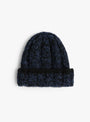 Hand Knit Mix Hat Black Mix SUBLIMEROE (Front) at Couverture & The Garbstore