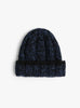 Hand Knit Mix Hat Black Mix SUBLIMEROE (Front) at Couverture & The Garbstore