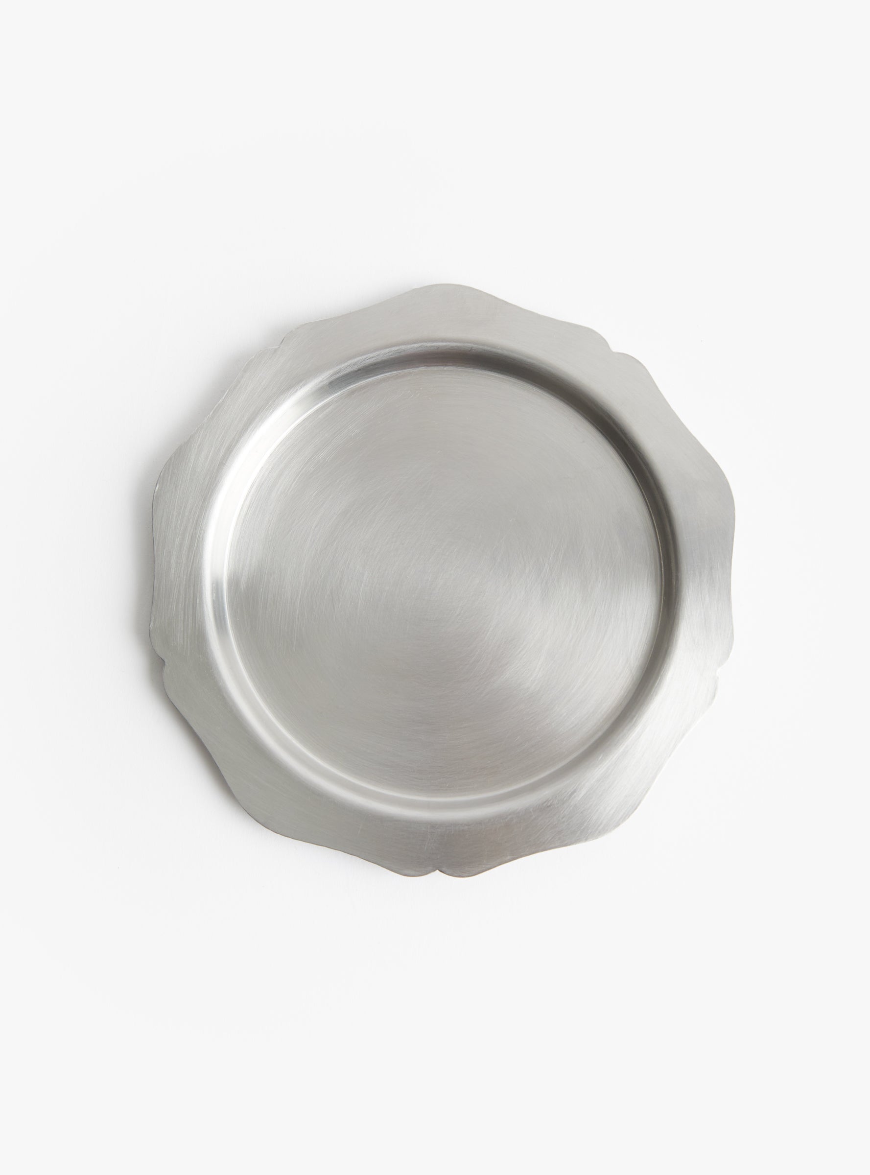 Flower shaped plate M - n49 Steel Yuichi Takemata (top view) at Couverture & The Garbstore