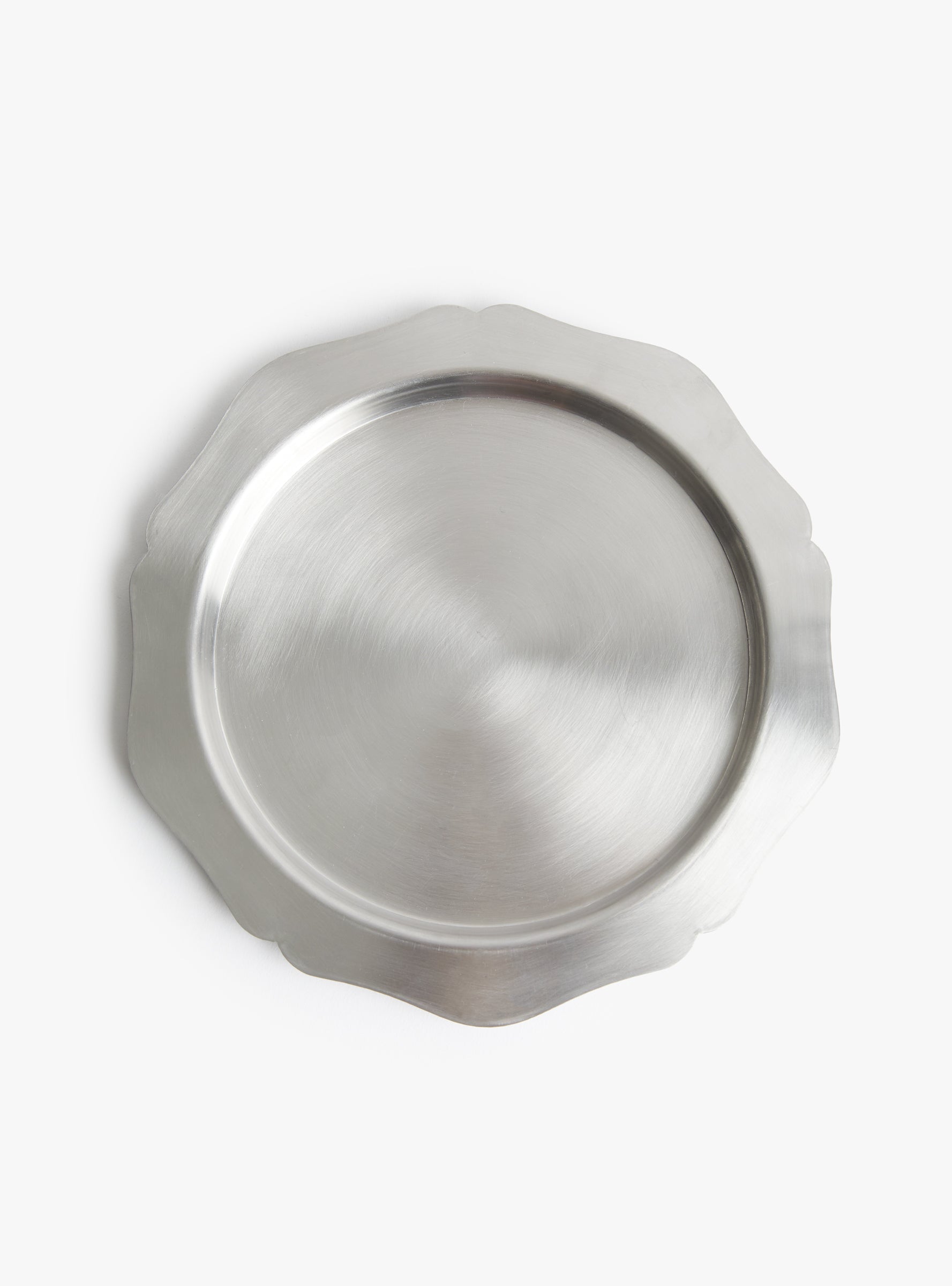 Flower shaped plate L - n50 Steel Yuichi Takemata (top view) at Couverture & The Garbstore