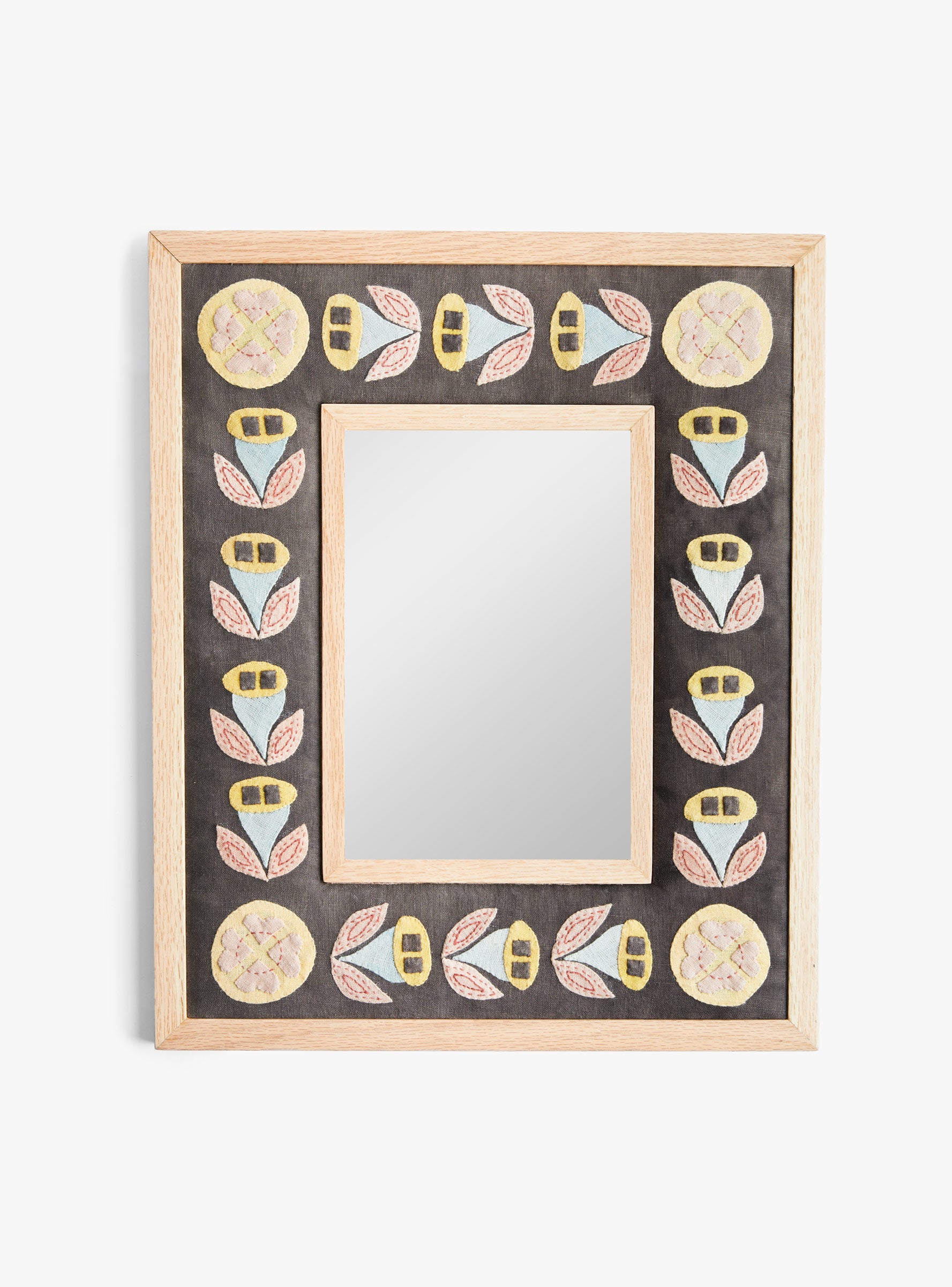 Lotus Mirror BrownellowPink ANUT CAIRO (top view) at Couverture & The Garbstore