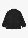 Wool-Flannel-Jacket-Charcoal-A.PRESSE-(back) at Couverture & The Garbstore