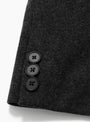 Wool-Flannel-Jacket-Charcoal-A.PRESSE-(buttons detail) at Couverture & The Garbstore