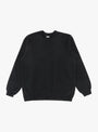 Vintage-Double-V-Sweatshirt-Black-A.PRESSE-(front) at Couverture & The Garbstore
