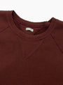 Vintage-Double-V-Sweatshirt-Burgundy-A.PRESSE-(collar detail) at Couverture & The Garbstore