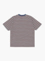 Pocket Tee Multi Stripe Blue BEAMS PLUS (back) at Couverture & The Garbstore