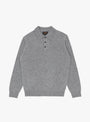 Knit Polo Nep 9G Ice Blue BEAMS PLUS (front) at Couverture & The Garbstore