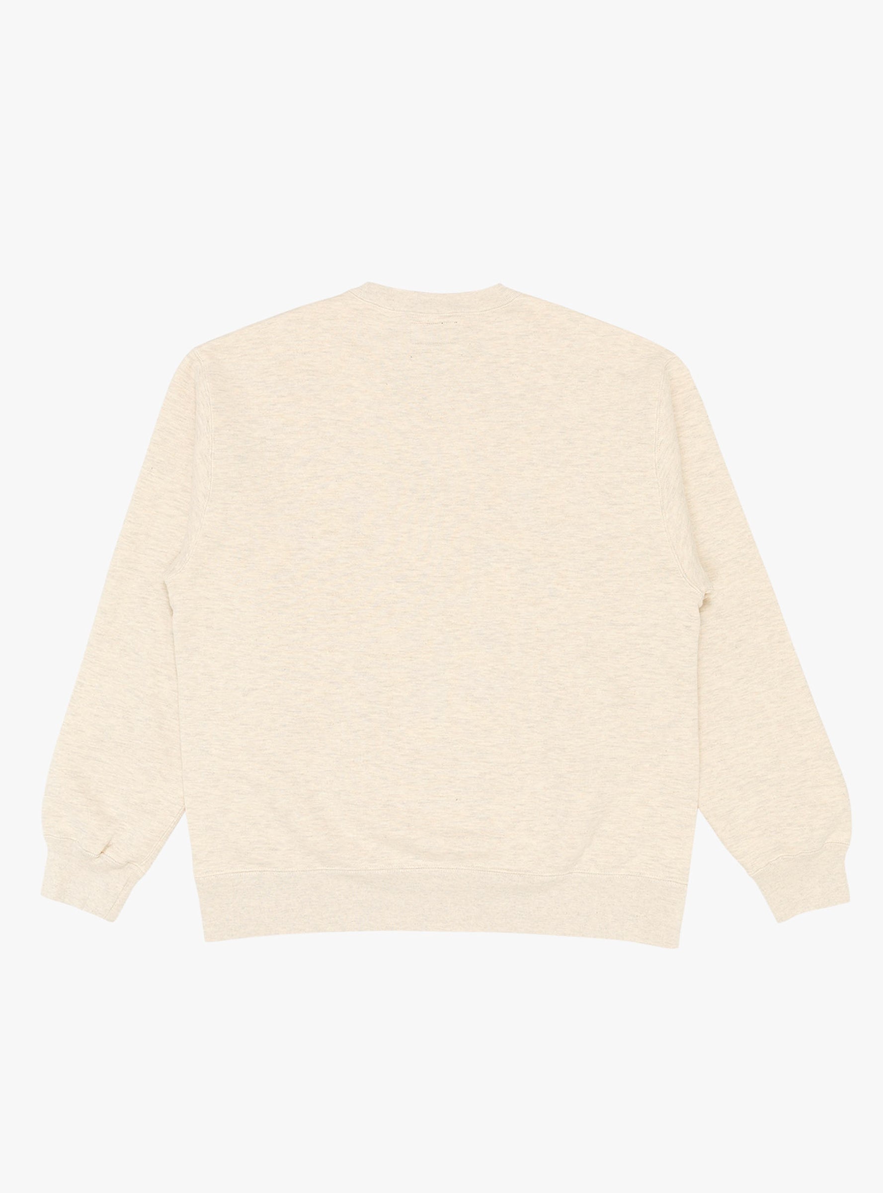 Sweat Crew Raised Back Oatmeal BEAMS PLUS (back) at Couverture & The Garbstore