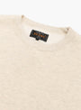 Sweat Crew Raised Back Oatmeal BEAMS PLUS (colalr detail) at Couverture & The Garbstore