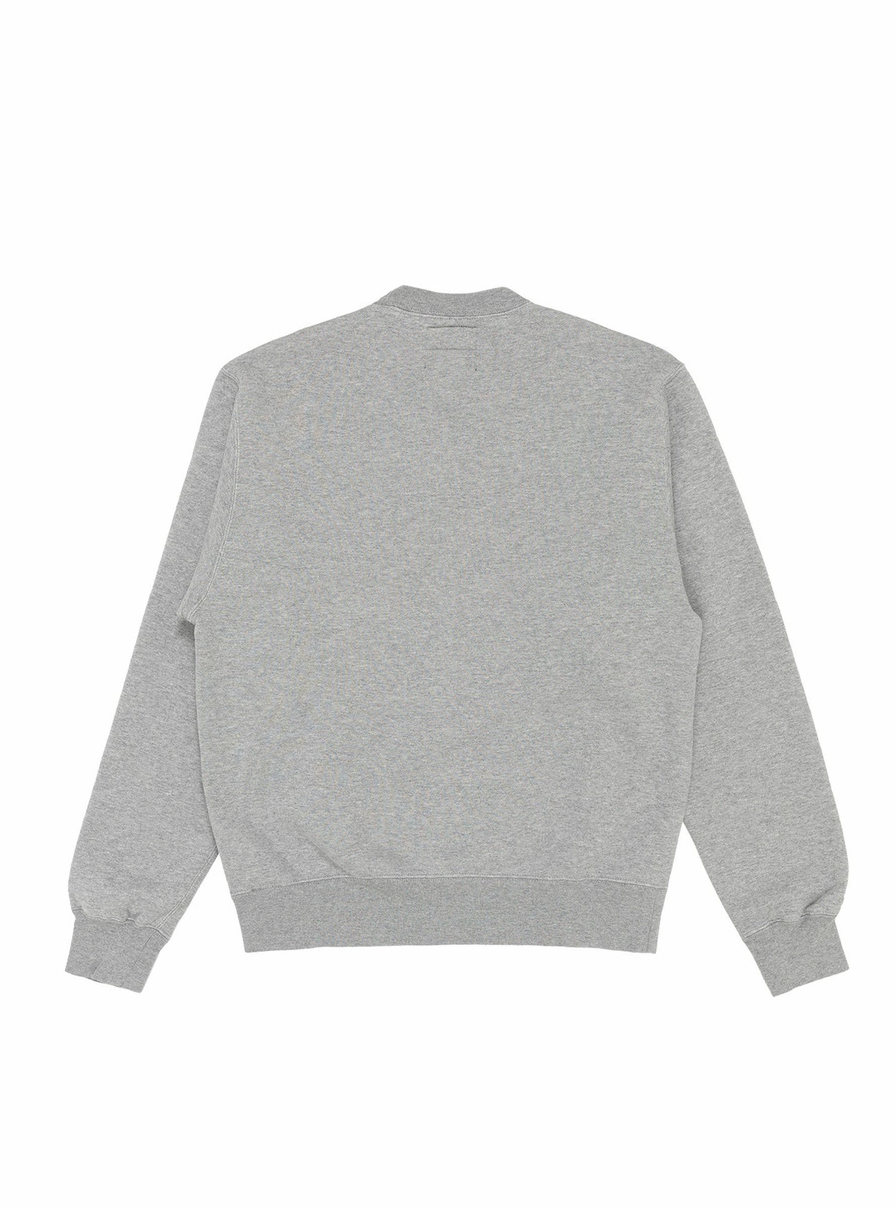 Sweat Crew Raised Back Grey BEAMS PLUS (back) at Couverture & The Garbstore