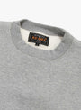 Sweat Crew Raised Back Grey BEAMS PLUS (colar detail) at Couverture & The Garbstore