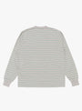 Pocket Tee Interlock Stripe Grey BEAMS PLUS (back) at Couverture & The Garbstore
