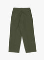Mil Trousers Herringbone Olive BEAMS PLUS (back) at Couverture & The Garbstore
