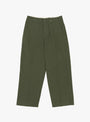 Mil Trousers Herringbone Olive BEAMS PLUS (front) at Couverture & The Garbstore