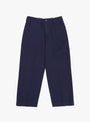 Mil Trousers Herringbone Navy BEAMS PLUS (front) at Couverture & The Garbstore