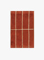 Tiiliskivi-Hand-Towel-Chestnut-Marimekko-(top-view) at Couverture & The Garbstore