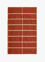 Tiiliskivi-Guest-Towel-Chestnut-Marimekko-(top-view) at Couverture & The Garbstore