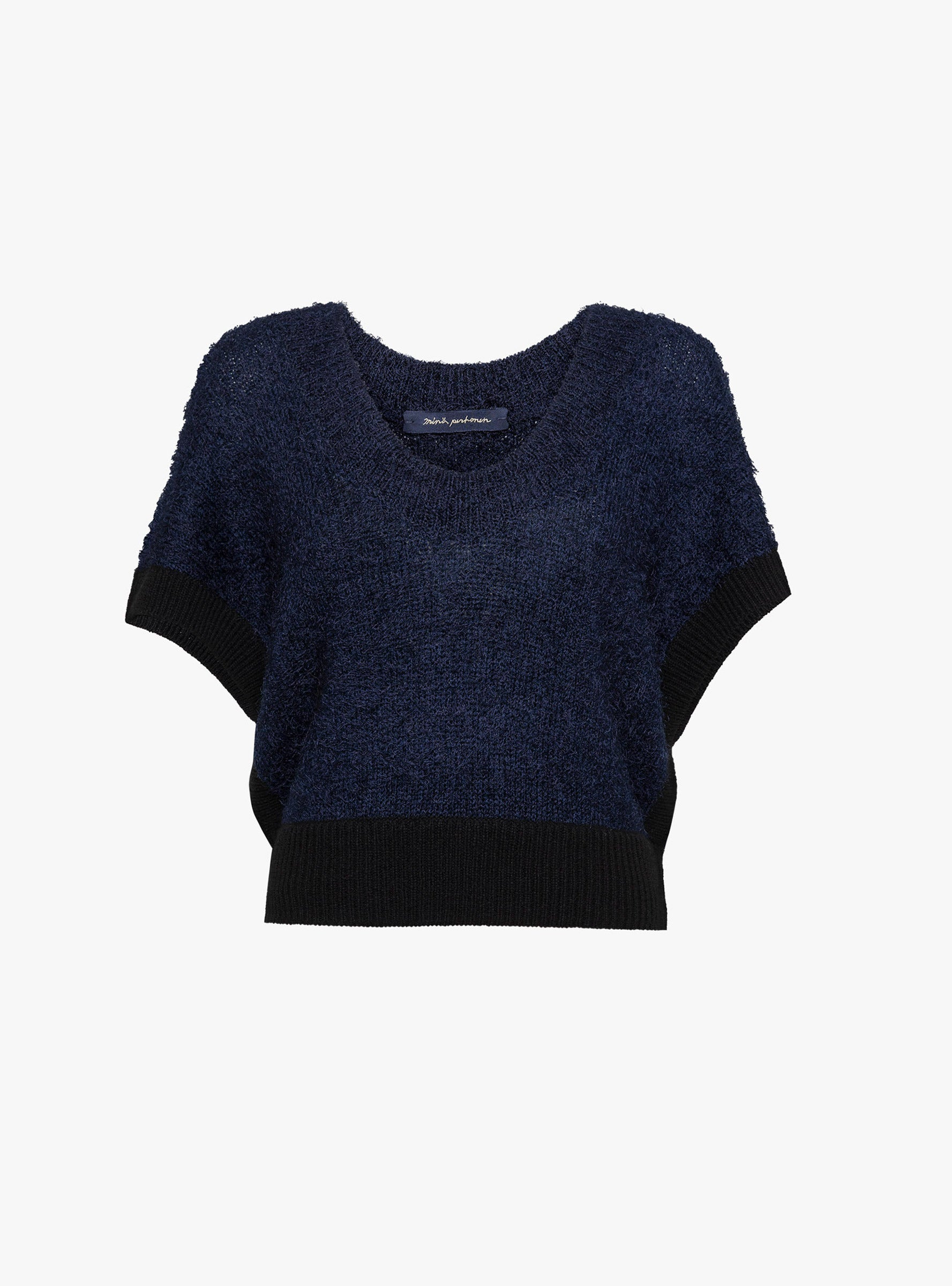 Duvet Knit Vest Navy Navy Mina Perhonen (ghost front) at Couverture & The Garbstore