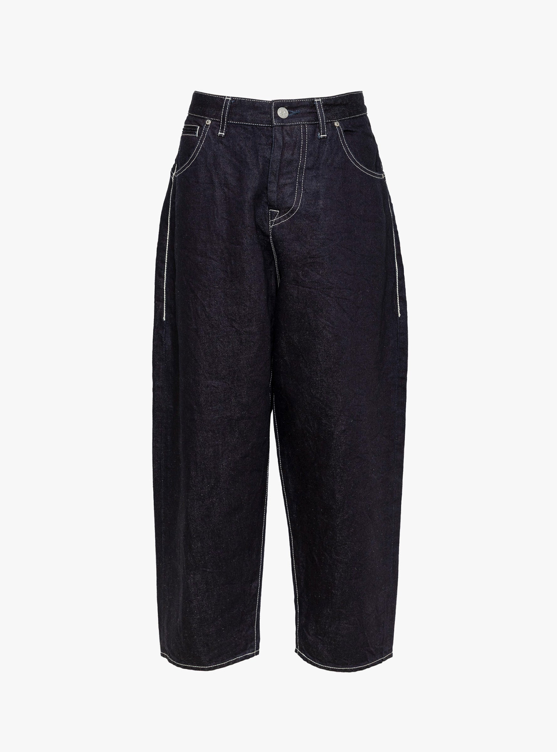 Always Roll Up Jeans Indigo Indigo Mina Perhonen (ghost front) at Couverture & The Garbstore