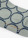 Tambourine Socks Grey Grey Mina Perhonen (logo detail) at Couverture & The Garbstore
