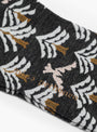 Wing Tree Knee Socks Charcoal Charcoal Mina Perhonen (logo detail) at Couverture & The Garbstore