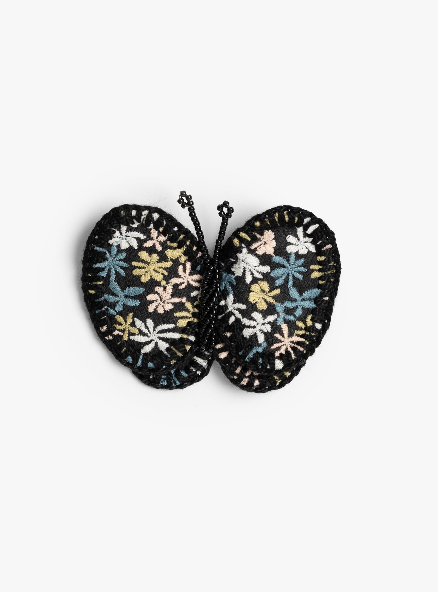 Star Garden Brooch Charcoal Charcoal Mina Perhonen (front) at Couverture & The Garbstore
