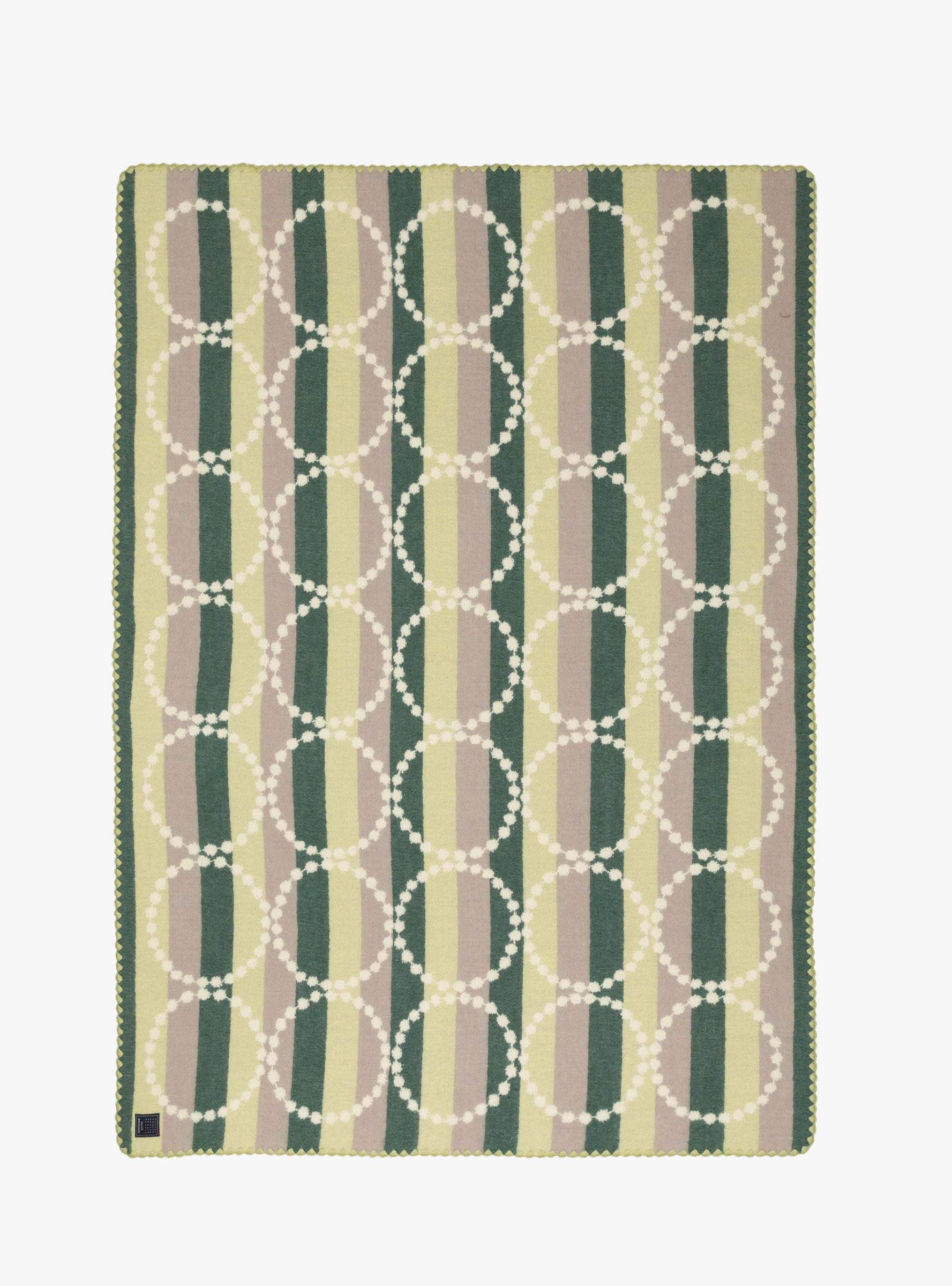 Tambourine Border Blanket Yellow Mix Yellow Mix MINA PERHONEN (front) at Couverture & The Garbstore