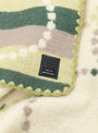 Tambourine Border Blanket Yellow Mix Yellow Mix MINA PERHONEN (label detail) at Couverture & The Garbstore