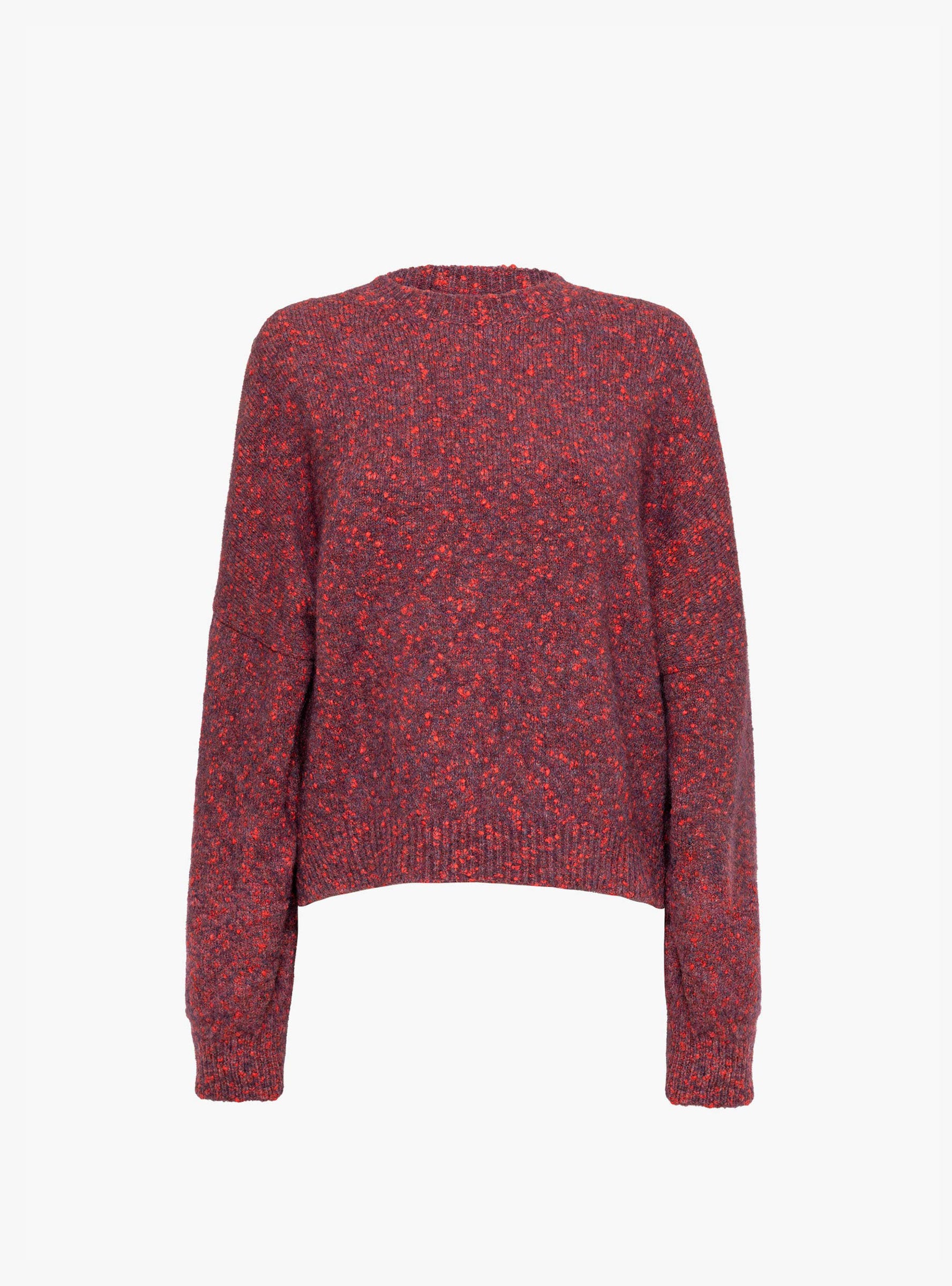 Speckled Crewneck Jumper Beaujolais Beaujolais CORDERA (ghost front) at Couverture & The Garbstore