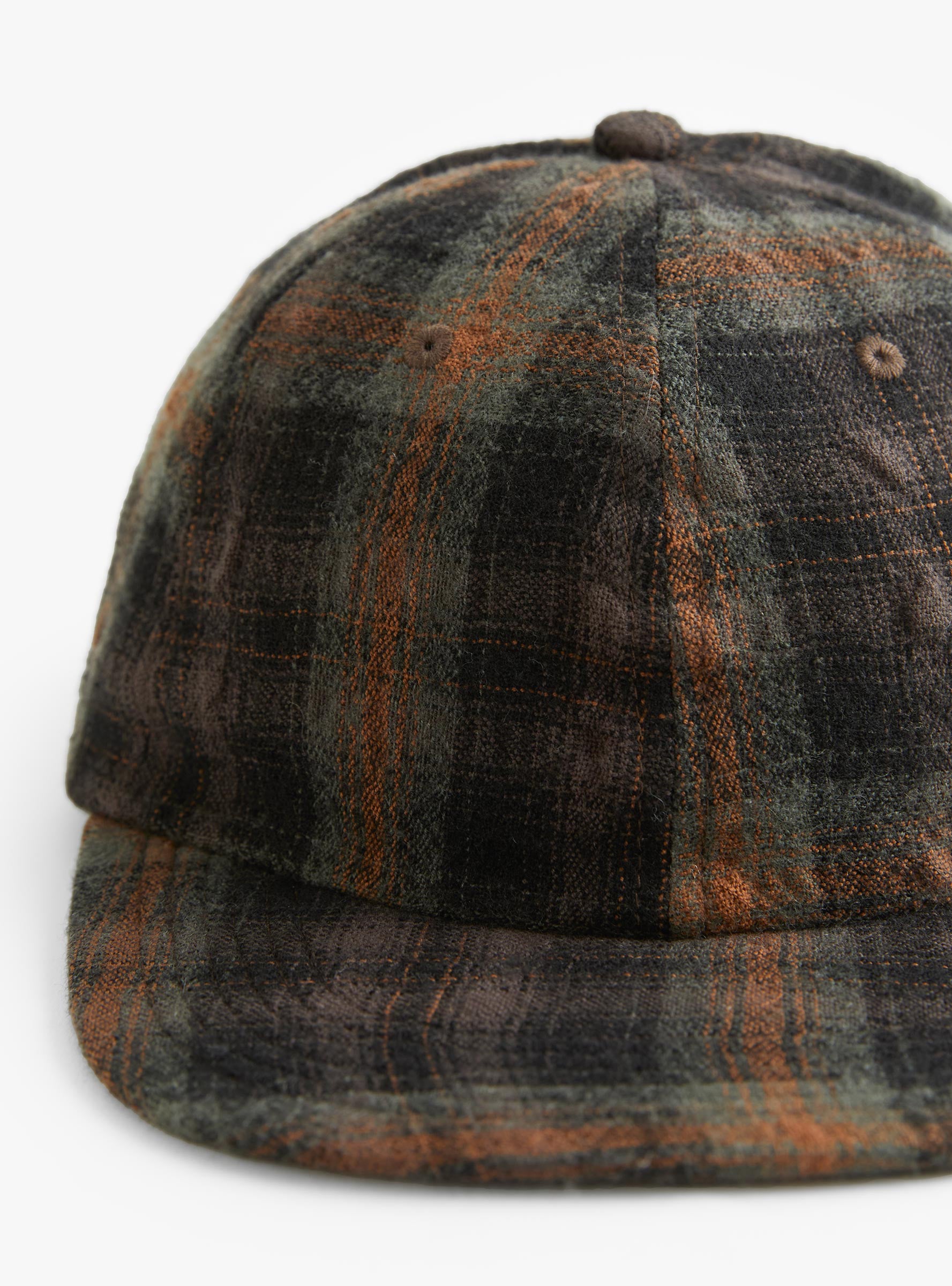Needle Check Light BB Cap Black, O.D & Renga SUBLIMEROE (Detail) at Couverture & The Garbstore