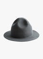 Travel Mountain Felt Hat Charcoal SUBLIMEROE (Front) at Couverture & The Garbstore