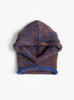 Hand Knit Line Balaclava Blue Mix SUBLIMEROE (front view) at Couverture & The Garbstore