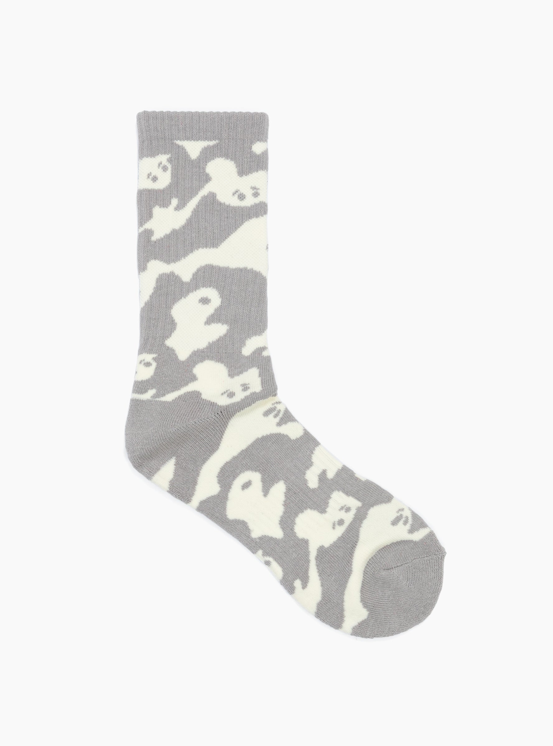 Ghost Camo Socks Grey PAWA SPEED SPORTS (front) at Couverture & The Garbstore