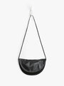 Soft-Crescent-Crossbody-Bag-Black-Black-Modern-Weaving-(front) at Couverture & The Garbstore