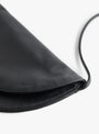 Soft Crescent Crossbody Bag Black Black Modern Weaving (strap closeup) at Couverture & The Garbstore