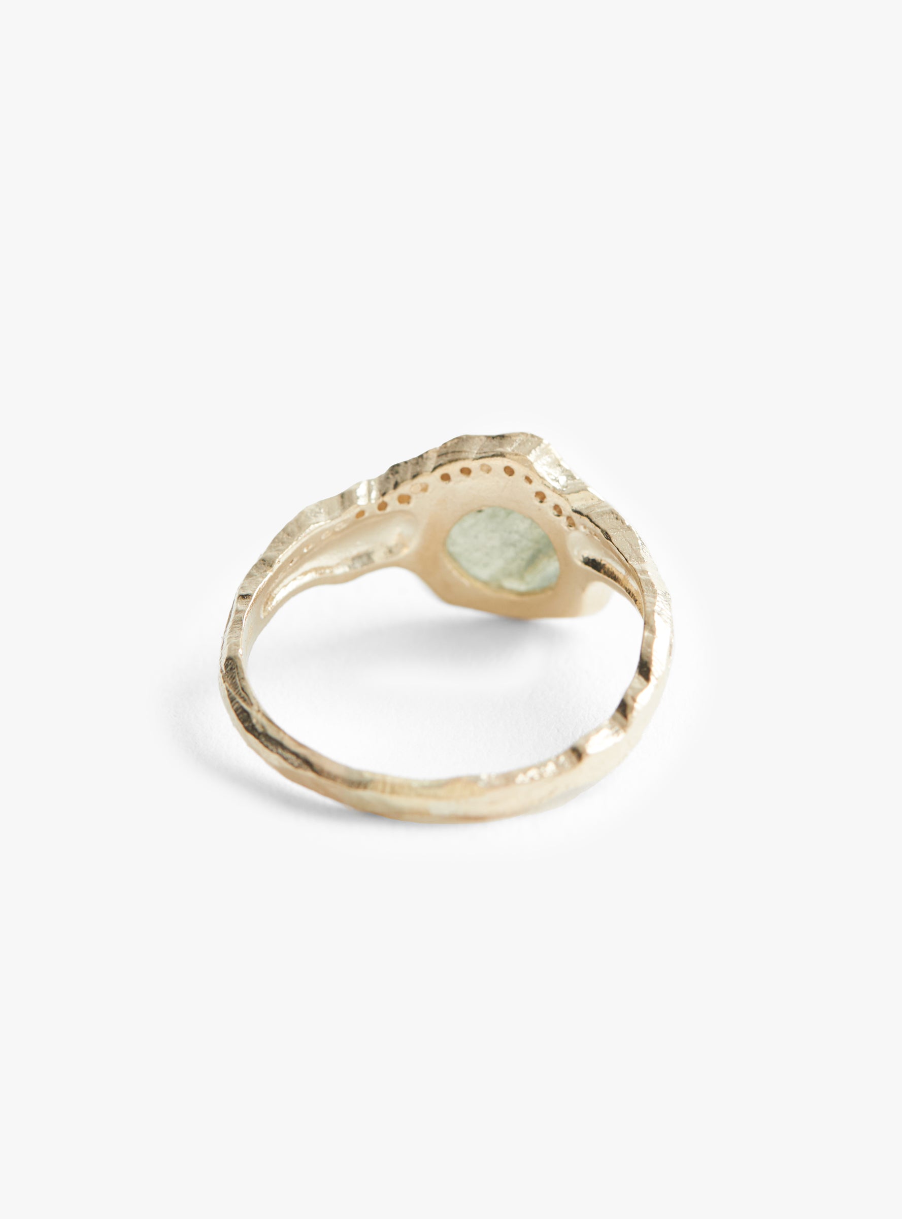 Marla Diamond Ring Gold Gold Pascale Monvoisin (back) at Couverture & The Garbstore