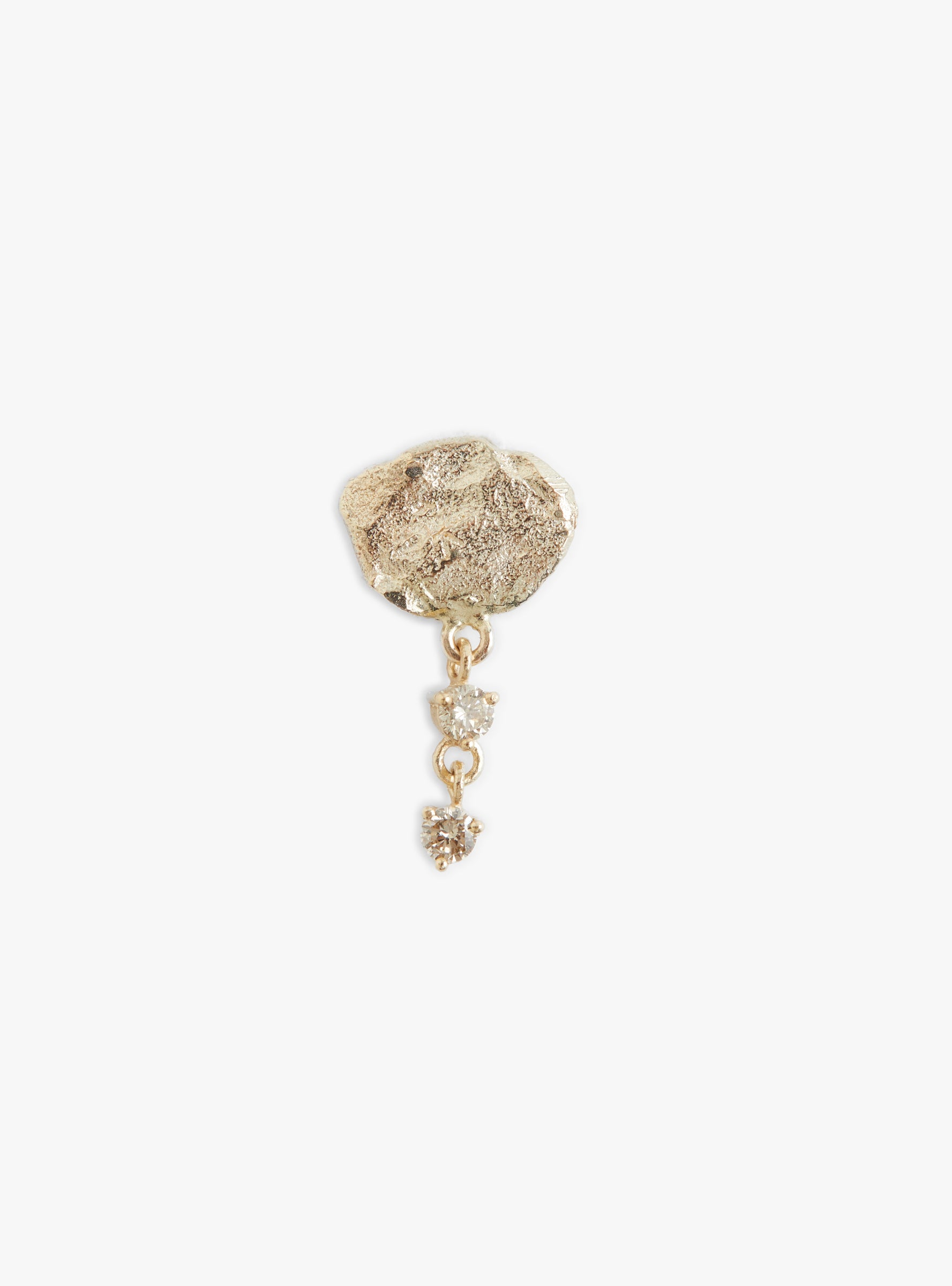 Marla No1 Diamond Earring Gold Gold Pascale Monvoisin (front) at Couverture & The Garbstore
