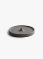 Stoneware Incense Holder Black CARRICK CERAMICS (front) at Couverture & The Garbstore